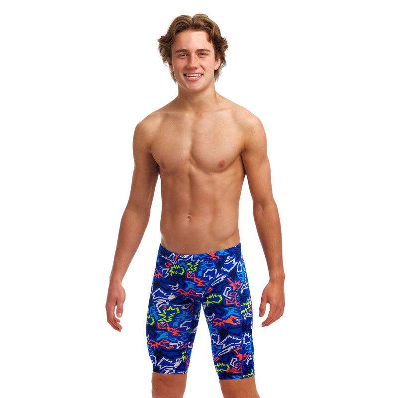 Funky Trunks Boy's Training Jammers | Broken Hearts-Swimwear-Funky Trunks-22-Broken Hearts-Ashlee Grace Activewear & Swimwear Online