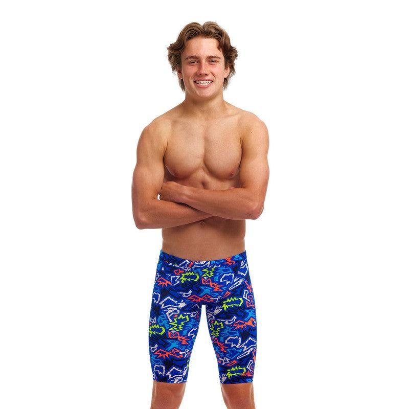 Funky Trunks Boy's Training Jammers | Broken Hearts-Swimwear-Funky Trunks-22-Broken Hearts-Ashlee Grace Activewear & Swimwear Online
