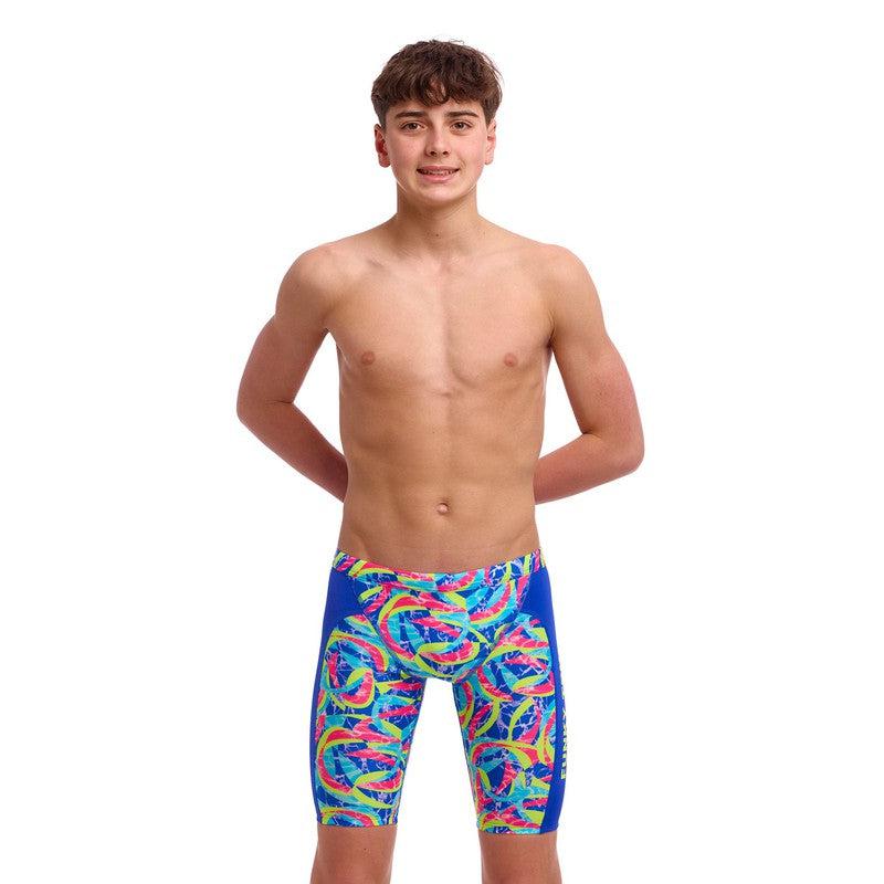 Funky Trunks Boy's Training Jammers | Choppy Waters-Swimwear-Funky Trunks-22-Choppy Waters-Ashlee Grace Activewear & Swimwear Online