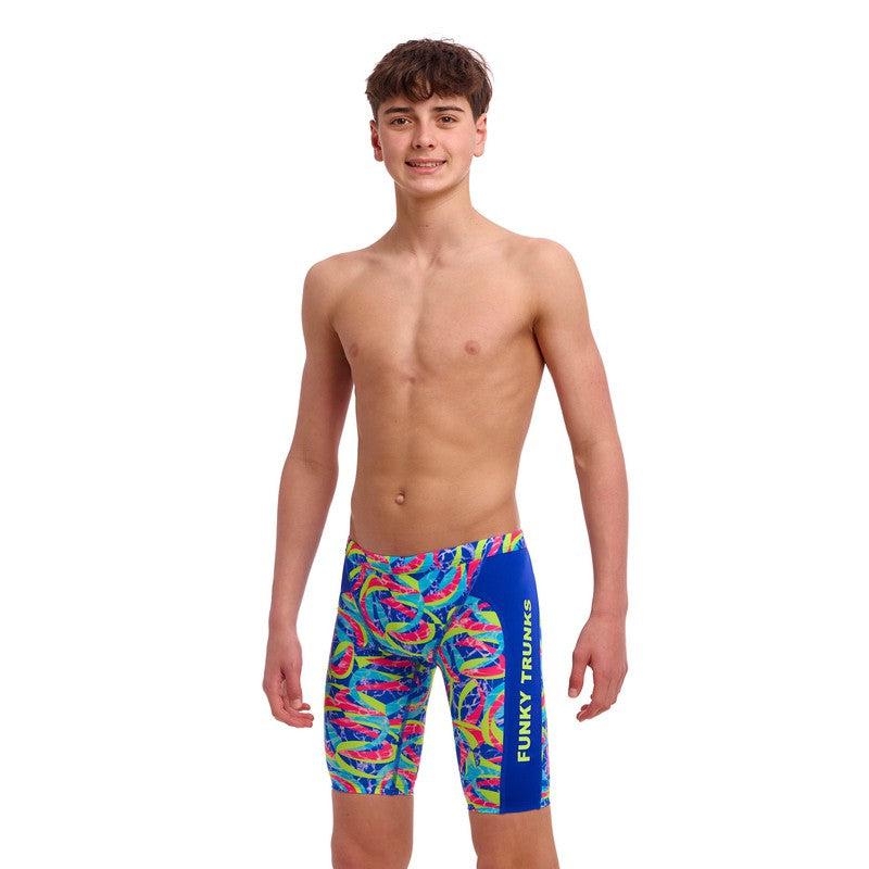 Funky Trunks Boy's Training Jammers | Choppy Waters-Swimwear-Funky Trunks-22-Choppy Waters-Ashlee Grace Activewear & Swimwear Online