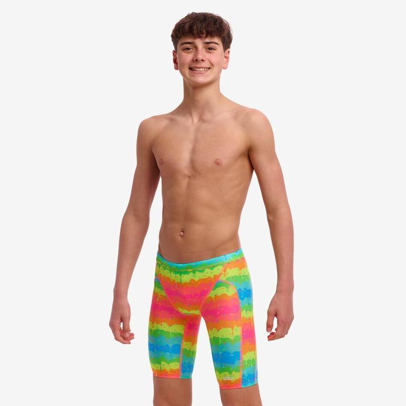 Funky Trunks Boy's Training Jammers | Melting Mayhem-Swimwear-Funky Trunks-22-Melting Mayhem-Ashlee Grace Activewear & Swimwear Online