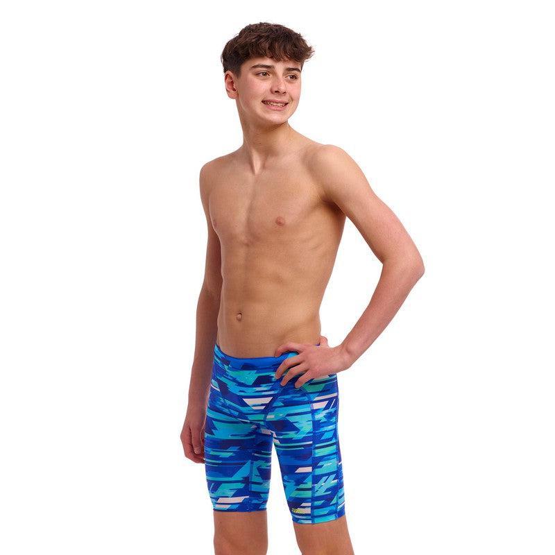 Funky Trunks Boy's Training Jammers | Pace Racer-Swimwear-Funky Trunks-22-Pace Racer-Ashlee Grace Activewear & Swimwear Online