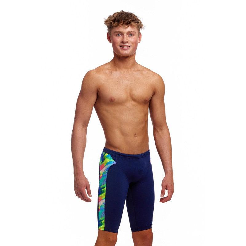 Funky Trunks Boy's Training Jammers | Streaky Strokes-Swimwear-Funky Trunks-22-Streaky Strokes-Ashlee Grace Activewear & Swimwear Online