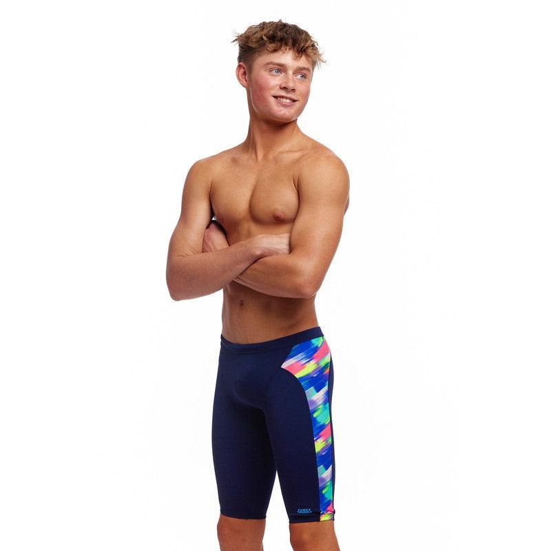 Funky Trunks Boy's Training Jammers | Streaky Strokes-Swimwear-Funky Trunks-22-Streaky Strokes-Ashlee Grace Activewear & Swimwear Online