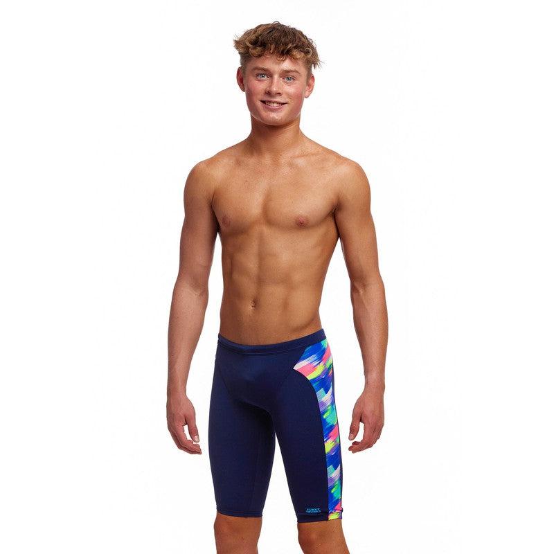 Funky Trunks Boy's Training Jammers | Streaky Strokes-Swimwear-Funky Trunks-22-Streaky Strokes-Ashlee Grace Activewear & Swimwear Online