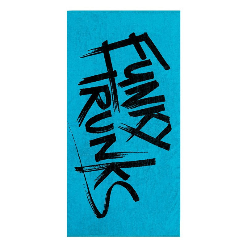 Funky Trunks Cotton Jacquard Towel | Tagged Blue-Towel-Funky Trunks-Tagged Blue-Ashlee Grace Activewear & Swimwear Online