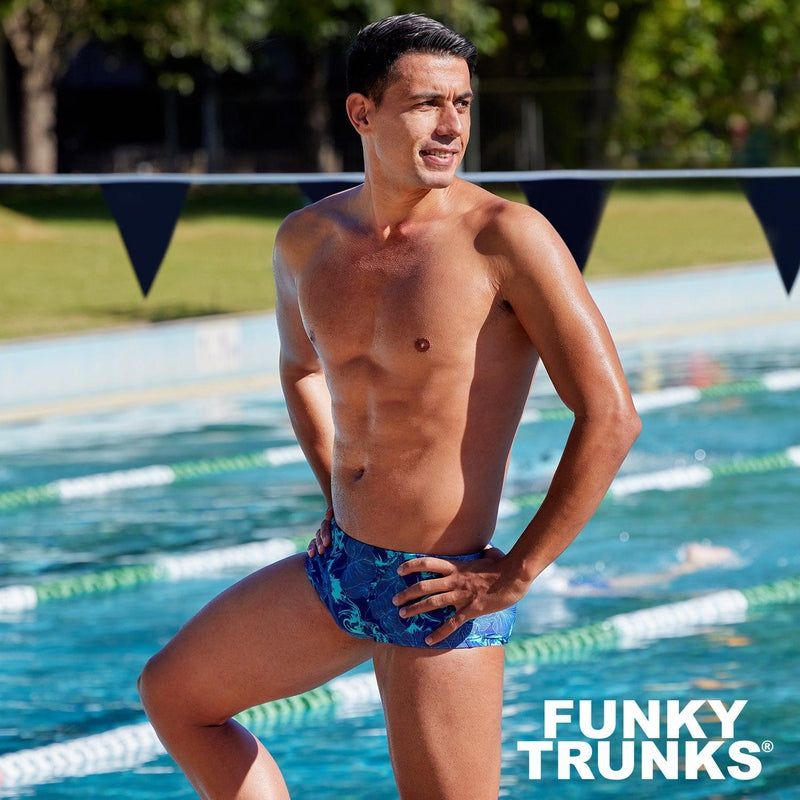 Funky Trunks Mens Classic Trunks | Deep Blue-Swimwear-Funky Trunks-XS-Deep Blue-Ashlee Grace Activewear & Swimwear Online