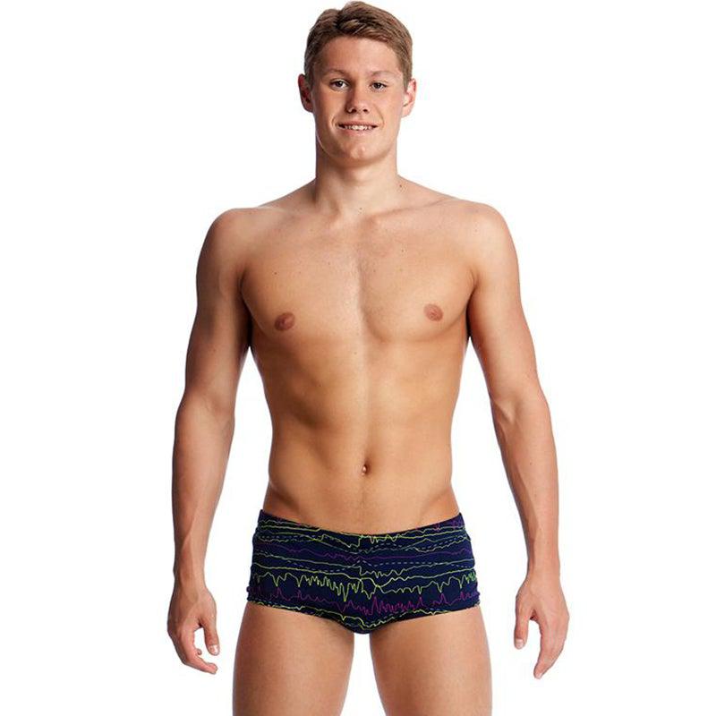 Funky Trunks Mens Plain Front Trunks | Printed-Swimwear-Funky Trunks-XS-Sound System-Ashlee Grace Activewear & Swimwear Online