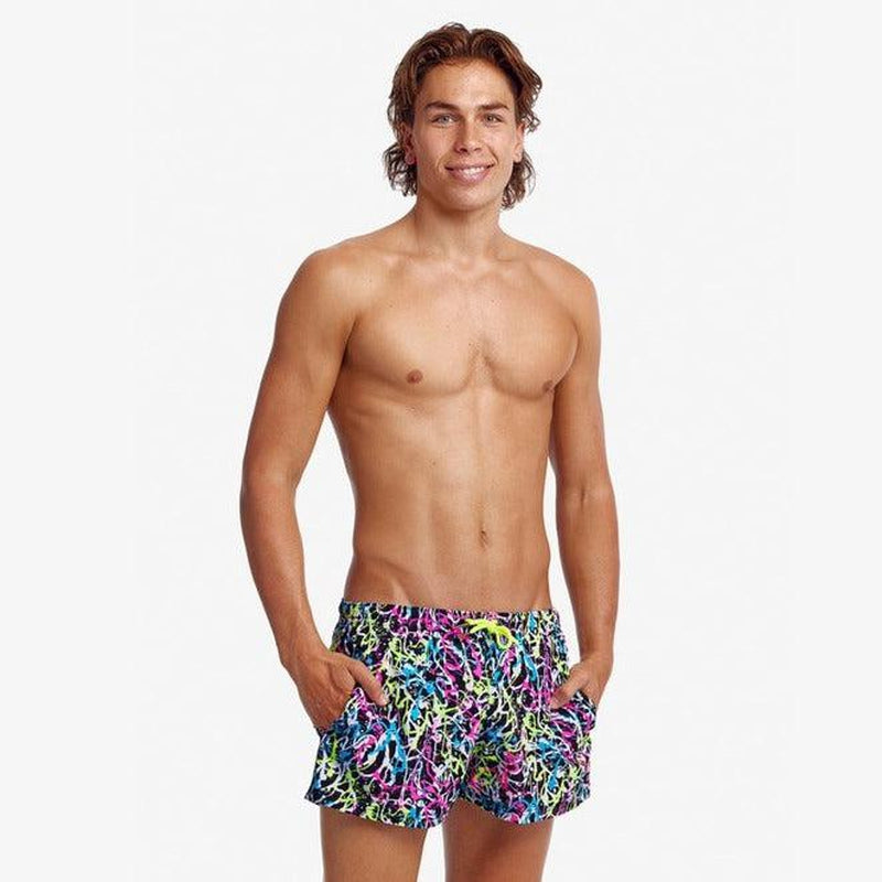 Funky Trunks Mens Shorty Shorts | Messed Up-Swimwear-Funky Trunks-XS-Messed Up-Ashlee Grace Activewear & Swimwear Online
