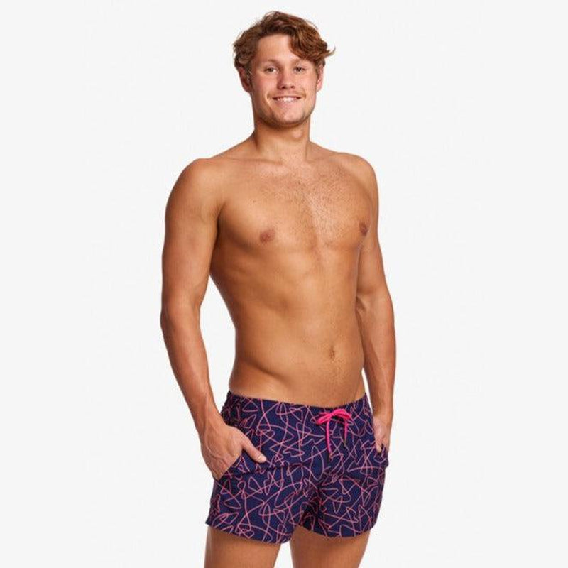 Funky Trunks Mens Shorty Shorts | Serial Texter-Swimwear-Funky Trunks-XS-Serial Texter-Ashlee Grace Activewear & Swimwear Online