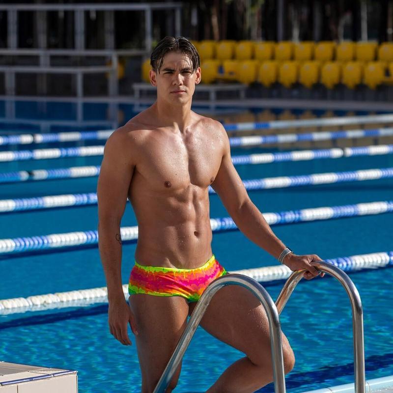 Funky Trunks Mens Sidewinder Trunks | Melting Mayhem – Ashlee