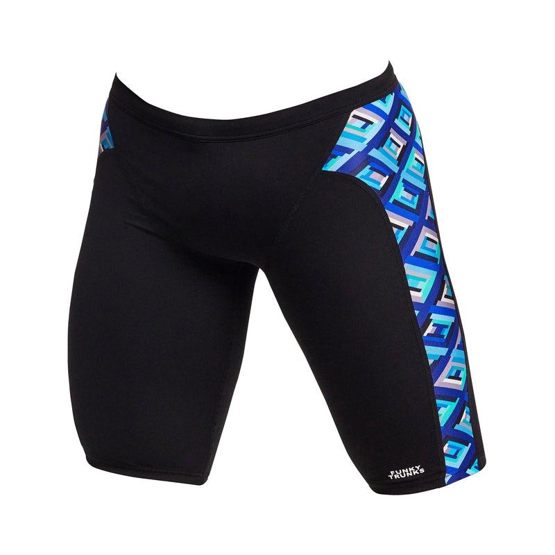 Funky Trunks Mens Training Jammers | Blue Bunkers-Swimwear-Funky Trunks-30-Blue Bunkers-Ashlee Grace Activewear & Swimwear Online