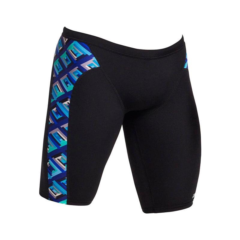 Funky Trunks Mens Training Jammers | Blue Bunkers-Swimwear-Funky Trunks-30-Blue Bunkers-Ashlee Grace Activewear & Swimwear Online