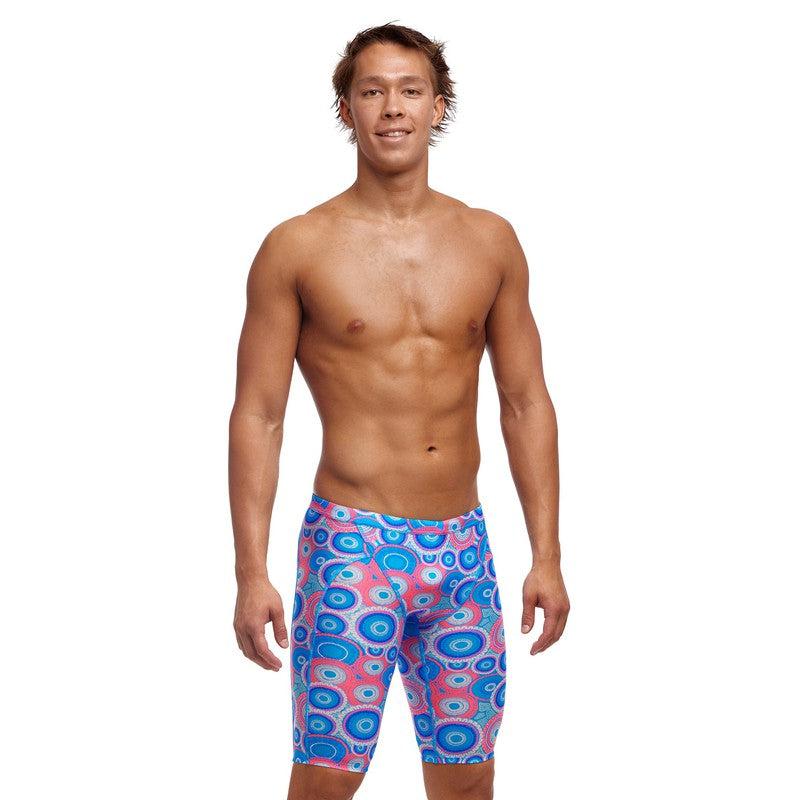 Funky Trunks Men's Training Jammers | Bundjalung Blue-Swimwear-Funky Trunks-30-Bundjalung Blue-Ashlee Grace Activewear & Swimwear Online