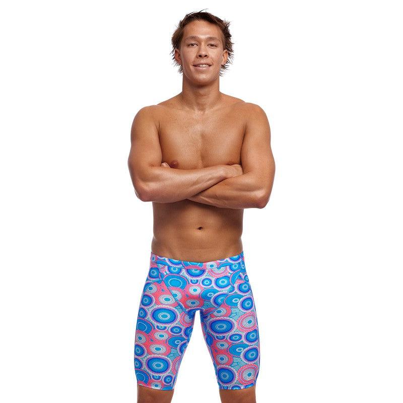 Funky Trunks Men's Training Jammers | Bundjalung Blue-Swimwear-Funky Trunks-30-Bundjalung Blue-Ashlee Grace Activewear & Swimwear Online