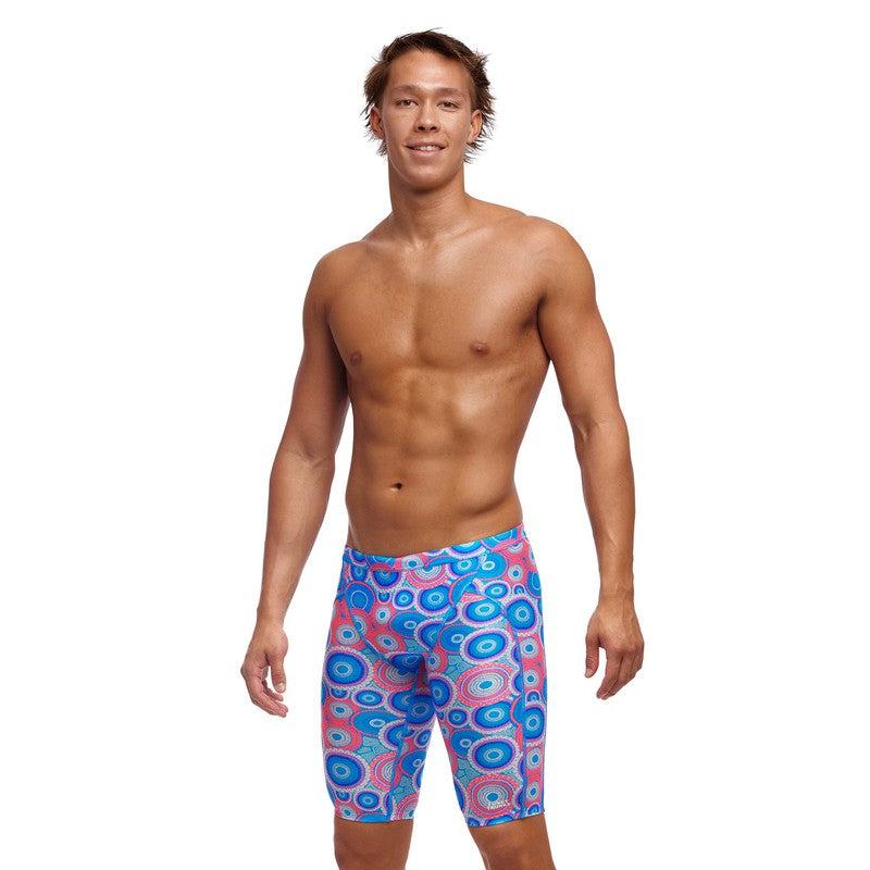 Funky Trunks Men's Training Jammers | Bundjalung Blue-Swimwear-Funky Trunks-30-Bundjalung Blue-Ashlee Grace Activewear & Swimwear Online