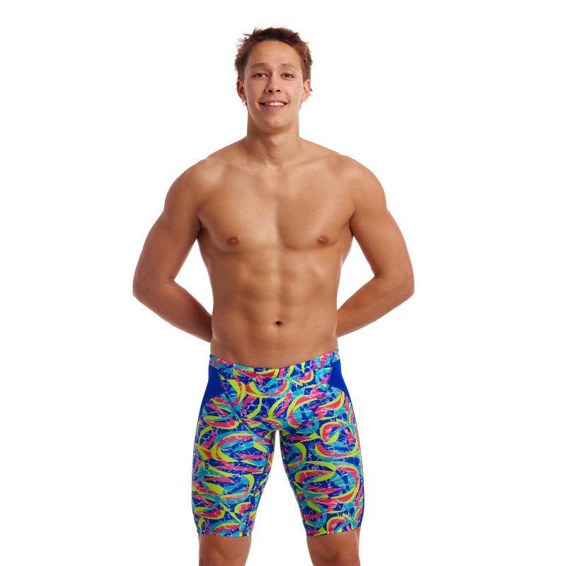 Funky Trunks Men's Training Jammers | Choppy Waters-Swimwear-Funky Trunks-30-Choppy Waters-Ashlee Grace Activewear & Swimwear Online