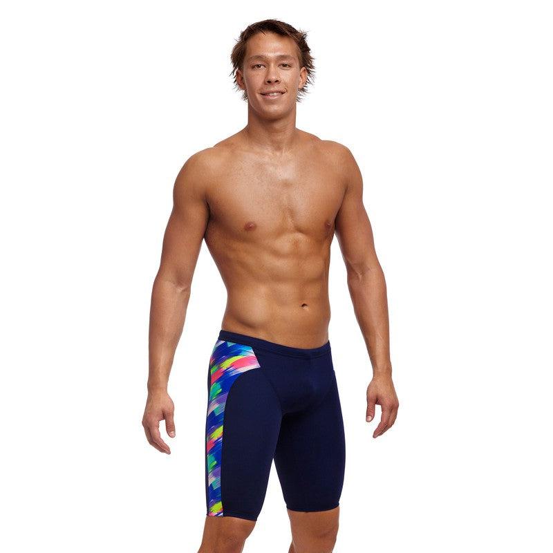 Funky Trunks Men's Training Jammers | Streaky Strokes-Swimwear-Funky Trunks-30-Streaky Strokes-Ashlee Grace Activewear & Swimwear Online