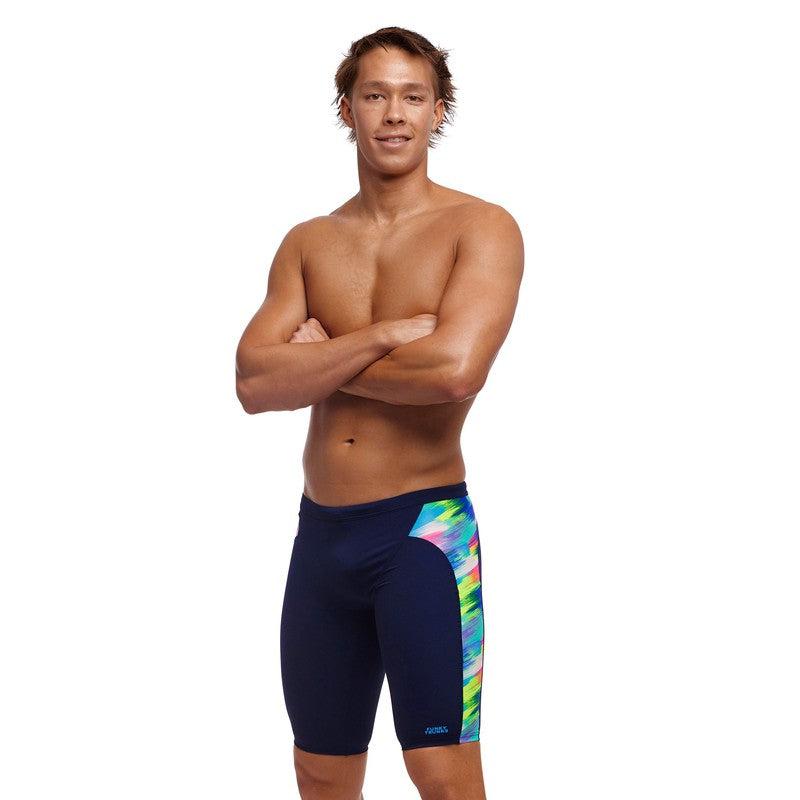 Funky Trunks Men's Training Jammers | Streaky Strokes-Swimwear-Funky Trunks-30-Streaky Strokes-Ashlee Grace Activewear & Swimwear Online