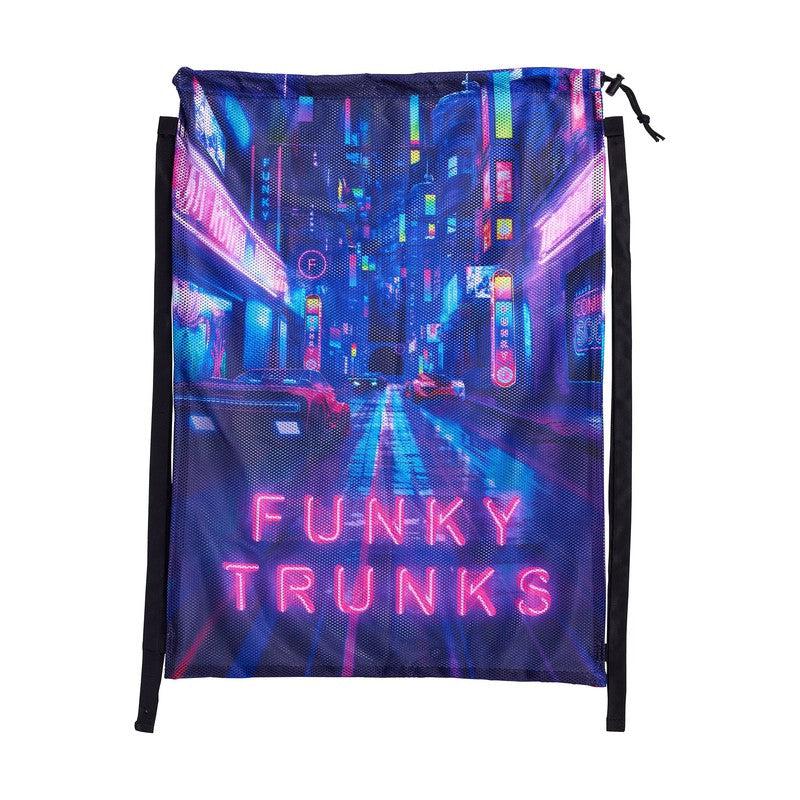 Funky Trunks Mesh Gear Bag | Cyber City-Bag-Funky-Cyber City-Ashlee Grace Activewear & Swimwear Online