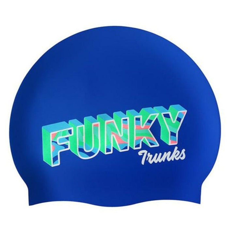 Funky Trunks Silicone Swim Cap | Beach Bum-Swim Caps-Funky Trunks-ONE SIZE-Beach Bum-Ashlee Grace Activewear & Swimwear Online