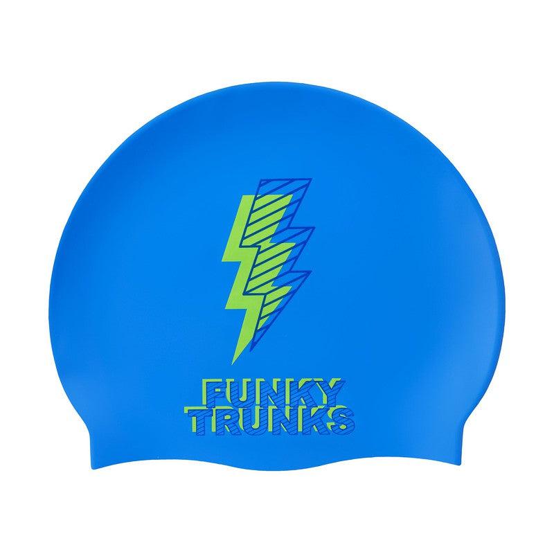 Funky Trunks Silicone Swim Cap | Bolted-Swim Caps-Funky Trunks-ONE SIZE-Bolted-Ashlee Grace Activewear & Swimwear Online