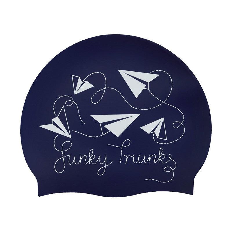 Funky Trunks Silicone Swim Cap | Paper Plain-Swim Caps-Funky Trunks-ONE SIZE-Paper Plain-Ashlee Grace Activewear & Swimwear Online