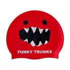 Funky Trunks Silicone Swim Cap | Red Monster-Swim Caps-Funky Trunks-ONE SIZE-Red Monster-Ashlee Grace Activewear & Swimwear Online