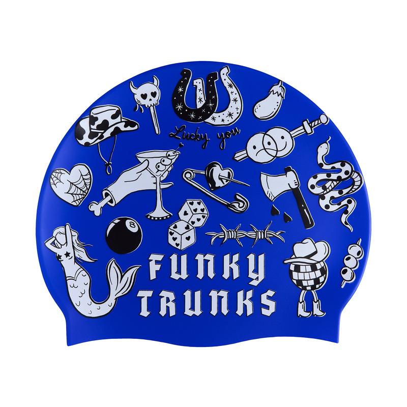 Funky Trunks Silicone Swim Cap | Scratchy-Swim Caps-Funky Trunks-ONE SIZE-Scratchy-Ashlee Grace Activewear & Swimwear Online