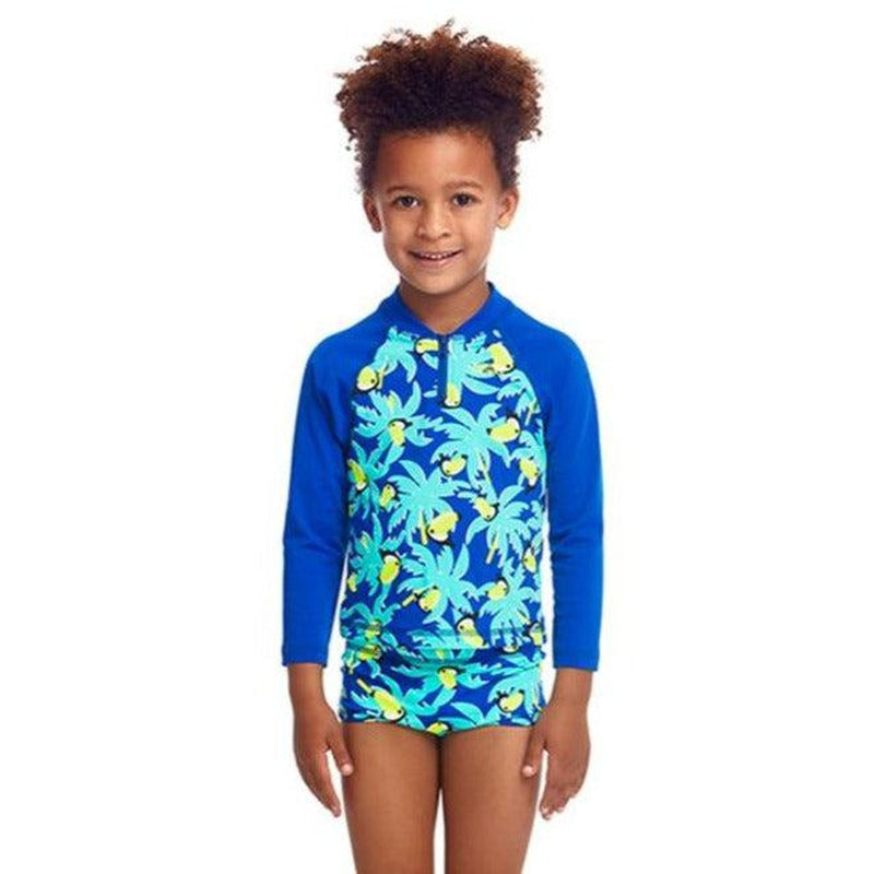 Funky Trunks Toddler Boys Zippy Rash Vest | Bird Brain-Rashie-Funky Trunks-2-Bird Brain-Ashlee Grace Activewear & Swimwear Online
