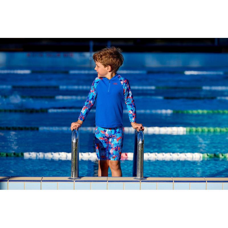 Funky Trunks Toddler Boy's Zippy Rash Vest | Messy Messy Messy-Rashie-Funky Trunks-2-Messy Messy Messy-Ashlee Grace Activewear & Swimwear Online