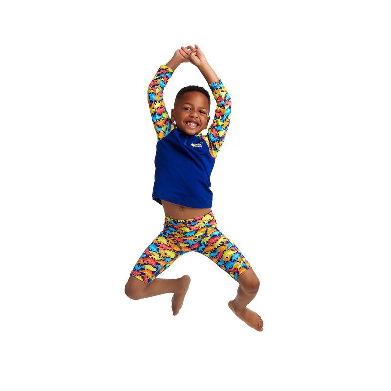 Funky Trunks Toddler Boys Zippy Rash Vest | Swimmasaurus-Rashie-Funky Trunks-2-Swimmasaurus-Ashlee Grace Activewear & Swimwear Online