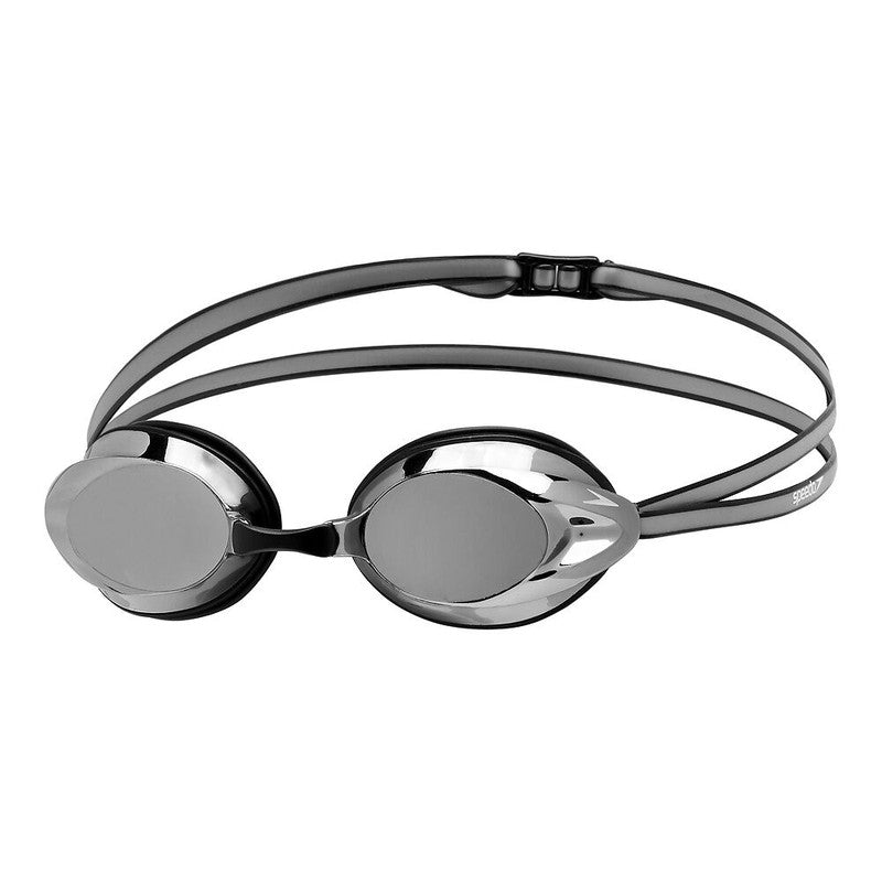 Speedo Adult Opal Mirror Goggle-Swim Goggles & Masks-Speedo-ONE SIZE-Black/Silver-Ashlee Grace Activewear & Swimwear Online