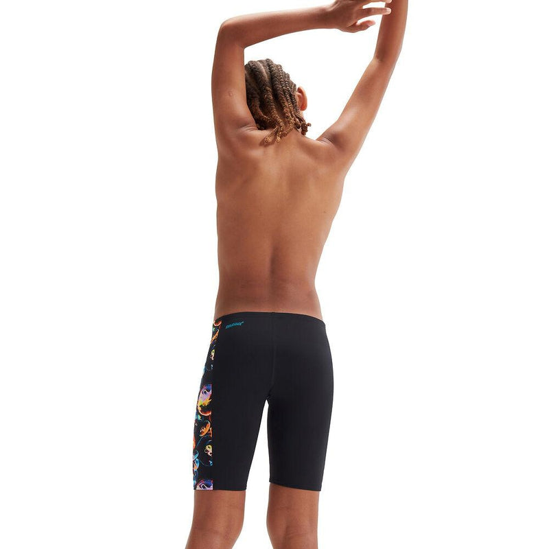 Speedo Boys Digital Allover Jammer-Swimwear-Speedo-AU6 | GB5-6-Black/Hypersonic Blue/Volcanic Orange/Lumo Green/Fluro Tiger-Ashlee Grace Activewear & Swimwear Online
