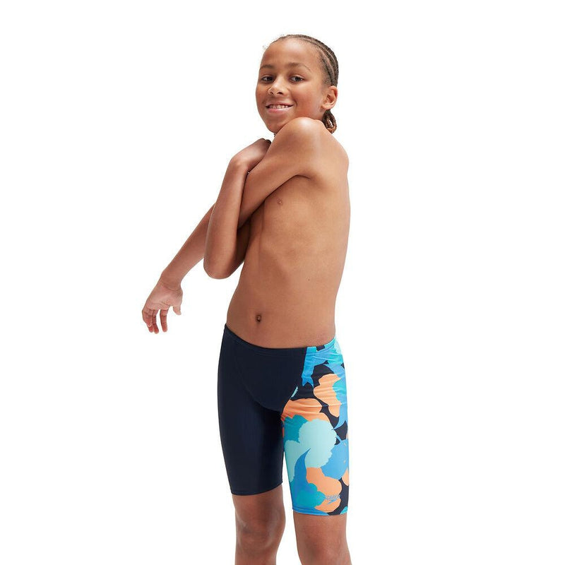 Speedo Boys Digital Allover V-Cut Jammer-Swimwear-Speedo-AU6 | GB5-6-True Navy/Baja Blue/Apricot/Mystic/Marine Blue-Ashlee Grace Activewear & Swimwear Online