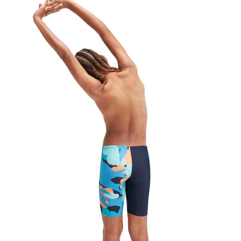 Speedo Boys Digital Allover V-Cut Jammer-Swimwear-Speedo-AU6 | GB5-6-True Navy/Baja Blue/Apricot/Mystic/Marine Blue-Ashlee Grace Activewear & Swimwear Online