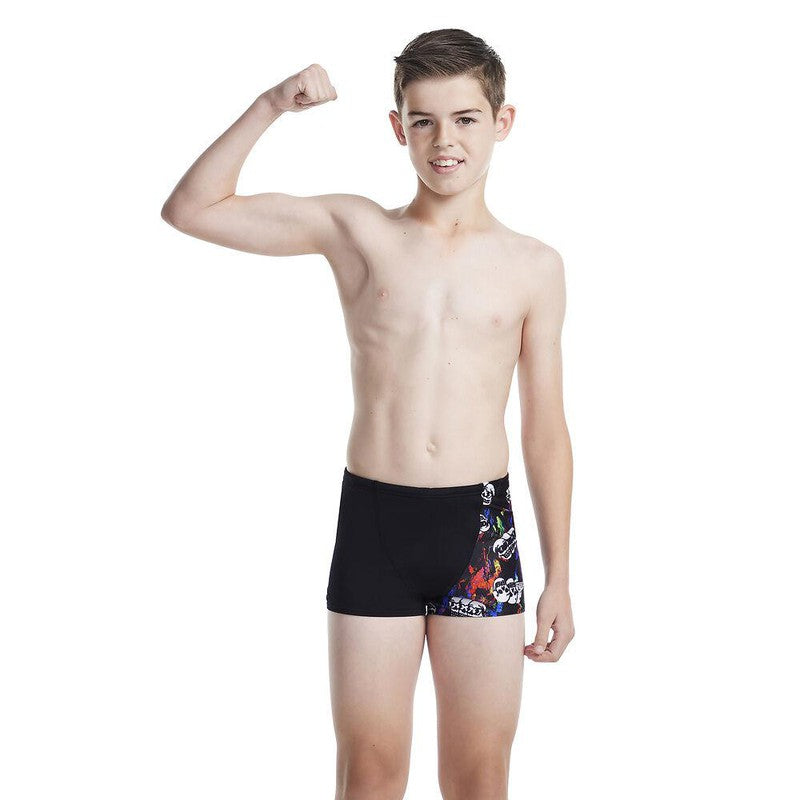 Speedo Boys Digital Aquashort-Swimwear-Speedo-AU6 | GB5-6-Black/True Cobalt/Watermelon-Ashlee Grace Activewear & Swimwear Online