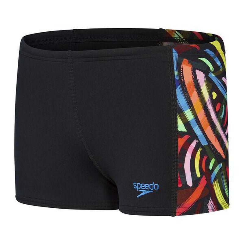 Speedo Boys Digital Panel Aquashort | Brushstrokes-Swimwear-Speedo-AU6 | GB5-6-Brushstrokes-Ashlee Grace Activewear & Swimwear Online