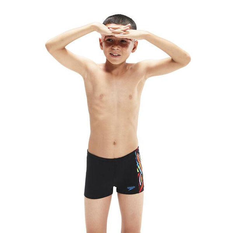 Speedo Boys Digital Panel Aquashort | Brushstrokes-Swimwear-Speedo-AU6 | GB5-6-Brushstrokes-Ashlee Grace Activewear & Swimwear Online