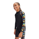 Speedo Boys Digital Printed Long Sleeve Rash Top-Swimwear-Speedo-AU6 | GB5-6-Black/Hypersonic Blue/Volcanic Orange/Lumo Green/Fluro Tiger-8-00341415651-Ashlee Grace Activewear & Swimwear Online