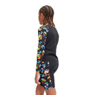 Speedo Boys Digital Printed Long Sleeve Rash Top-Swimwear-Speedo-AU6 | GB5-6-Black/Hypersonic Blue/Volcanic Orange/Lumo Green/Fluro Tiger-8-00341415651-Ashlee Grace Activewear & Swimwear Online