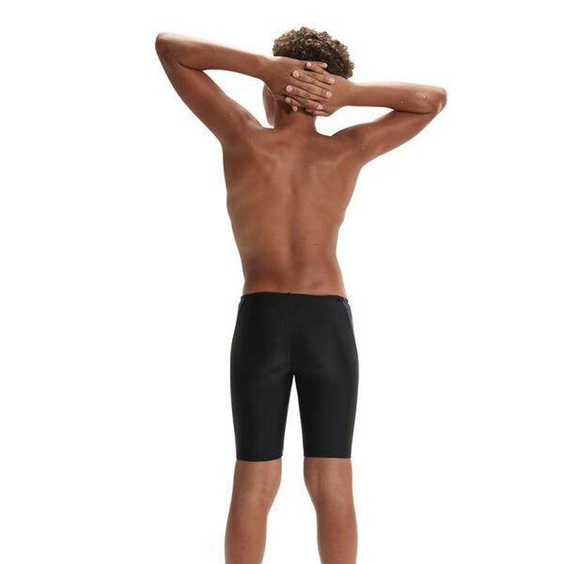 Speedo Boys HyperBoom Splice Jammer-Swimwear-Speedo-5-6-Black/Bolt-Ashlee Grace Activewear & Swimwear Online