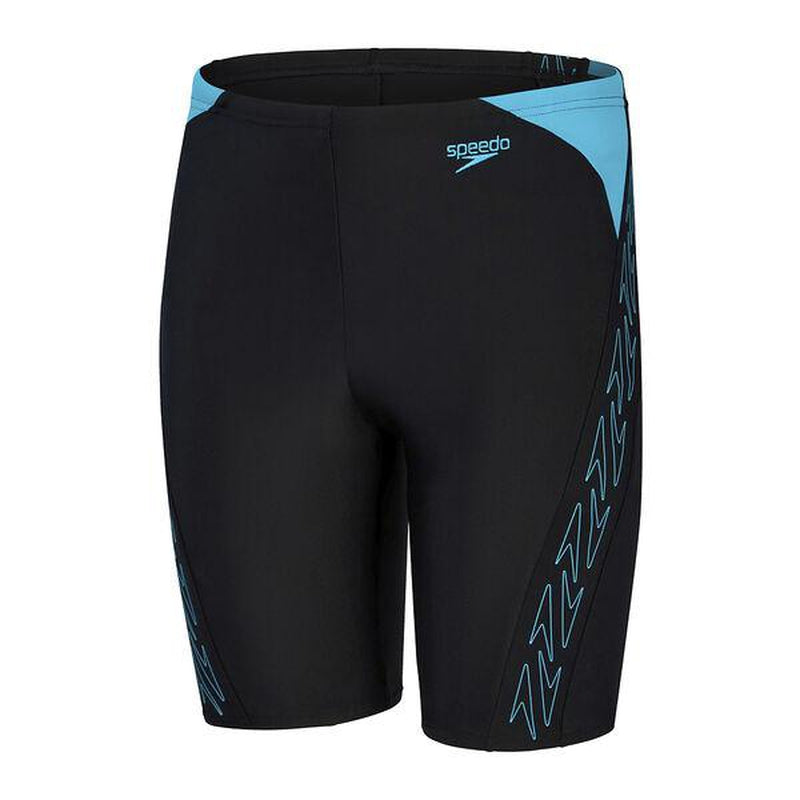 Speedo Boys HyperBoom Splice Jammer-Swimwear-Speedo-5-6-Black/Bolt-Ashlee Grace Activewear & Swimwear Online