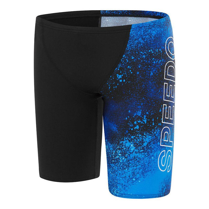 Speedo Boys Incite V-Cut Jammer-Swimwear-Speedo-5-6-Black/Cobalt Blue/Marine Blue-Ashlee Grace Activewear & Swimwear Online