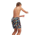 Speedo Boys Printed 15" Watershort-Swimwear-Speedo-XS-Black/Hypersonic Blue/Volcanic Orange/Lumo Green/Fluro Tiger-8-00335115647-Ashlee Grace Activewear & Swimwear Online