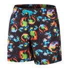 Speedo Boys Printed 15" Watershort-Swimwear-Speedo-XS-Black/Hypersonic Blue/Volcanic Orange/Lumo Green/Fluro Tiger-8-00335115647-Ashlee Grace Activewear & Swimwear Online