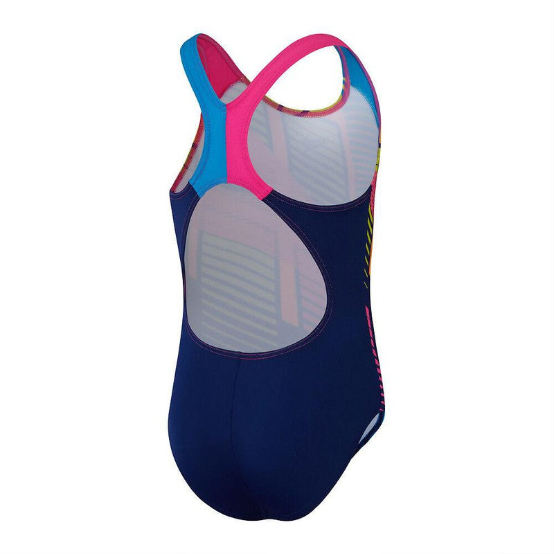 Speedo Girls Digital Placement Splashback-Swimwear-Speedo-AU4 | GB5-6-rue Navy/Cobalt Pop/Hypersonic Blue/Orchid Shine/Flamingo Pink-Ashlee Grace Activewear & Swimwear Online