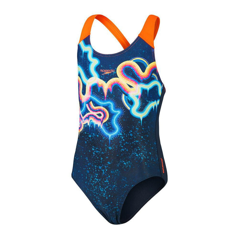 Speedo Girls Digital Placement Splashback-Swimwear-Speedo-AU4 | GB5-6-rue Navy/Cobalt Pop/Hypersonic Blue/Orchid Shine/Flamingo Pink-Ashlee Grace Activewear & Swimwear Online