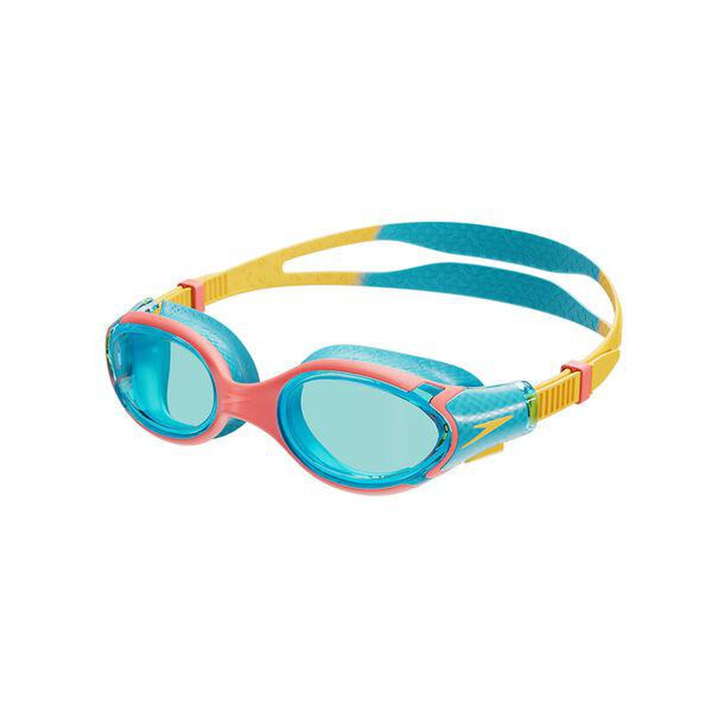 Speedo Junior Biofuse 2.0 Goggles-Swim Goggles & Masks-Speedo-ONE SIZE-Bolt+Mango+Coral Beach+Blue-Ashlee Grace Activewear & Swimwear Online