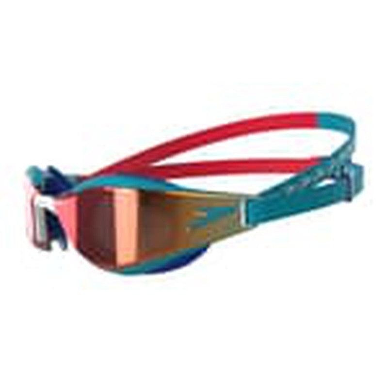 Speedo Junior Fastskin Hyper Elite Mirror Goggle-Swim Goggles & Masks-Speedo-ONE SIZE-Flame Red/Bolt/White-Ashlee Grace Activewear & Swimwear Online